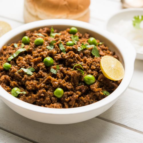 Ground Chicken with Green Peas - Cooking School Dropout